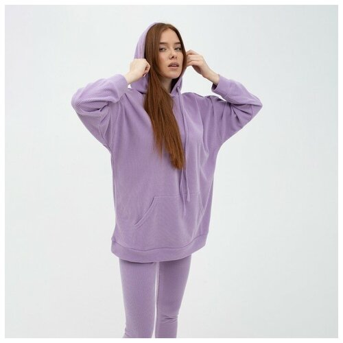 фото Костюм женский (толстовка/легинсы), цвет лиловый, размер 48 нет бренда