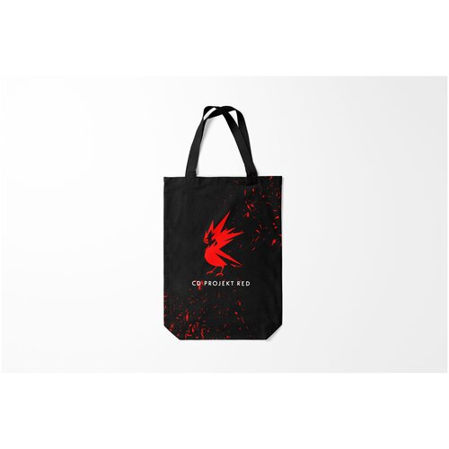 фото Сумка-шоппер / 31х42 см / геймерам / cyberpunk 2077 cd rpoject red burnettie