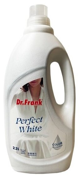 Гель для стирки Dr.frank Perfect White для белого белья, 2.2 л 40 стирок