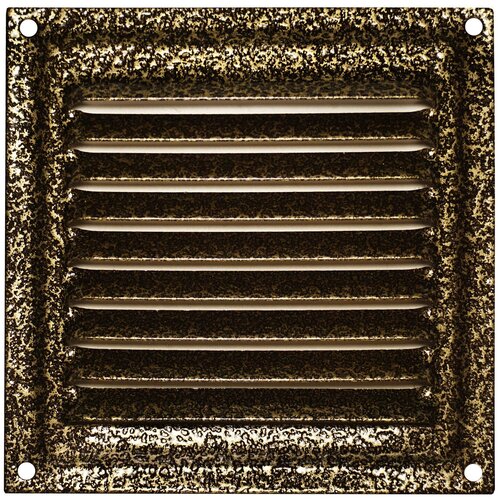Решетка вентиляционная металлическая 100х100 бронзовый антик