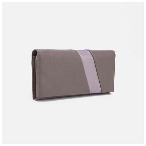 фото Кошелёк, 3 отдела, на магнитах, цвет серый нет бренда