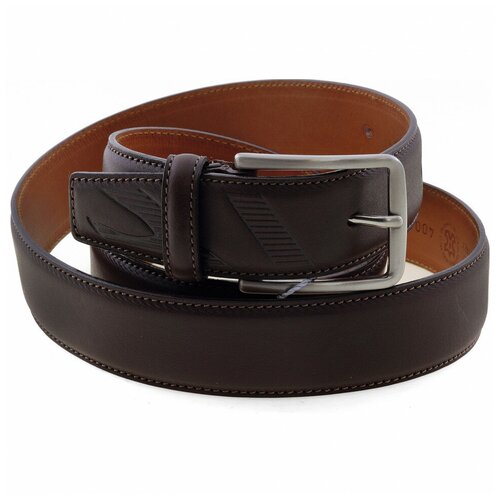 фото Мужской кожаный ремень tony perotti 4001/35/2-125 коричневый