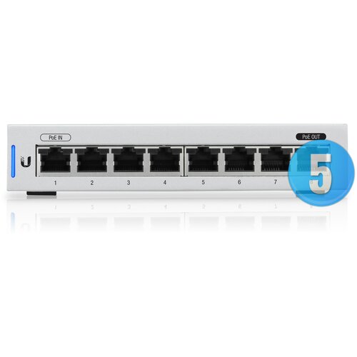 Коммутаторы Ubiquiti UniFi Switch 8 5-pack комплект из 5шт US-8-5 5212200₽