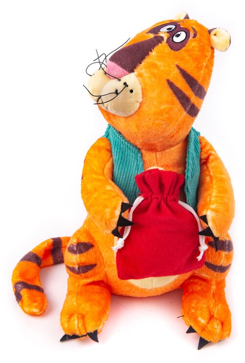 Мягкая игрушка Gulliver Тигр Босс, 30 см, оранжевый