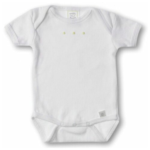 SwaddleDesigns (США) Боди с коротким рукавом для детей 3-6 мес White w/KW Dots