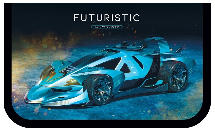 ArtSpace Пенал Futuristic car ПК1_42321, синий