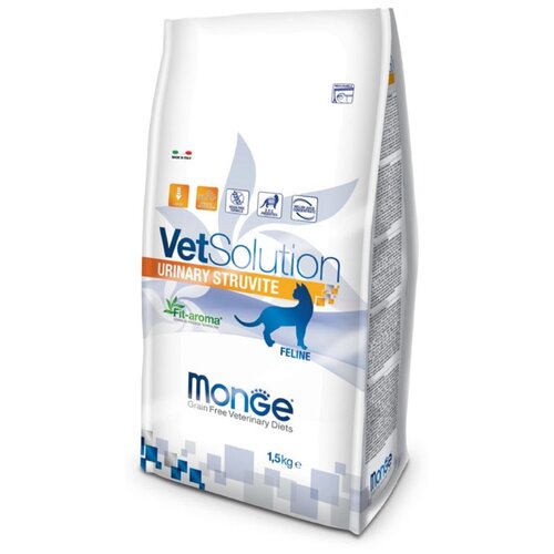 Сухой корм для кошек Monge VetSolution, для лечения МКБ, беззерновой 1.5 кг