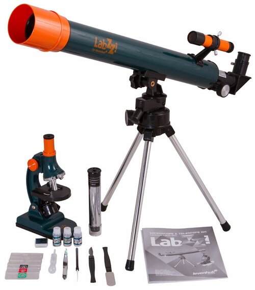 Levenhuk LabZZ MT2, Blue телескоп + микроскоп