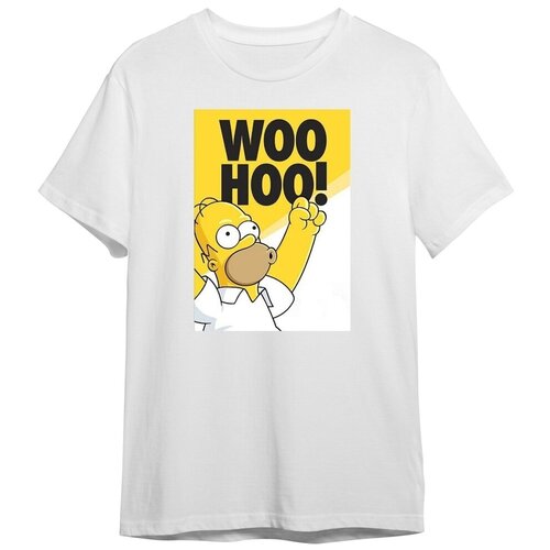 фото Футболка сувенир shop, оверсайз, хлопок, принт абстрактный, размер xl (50-52), белый