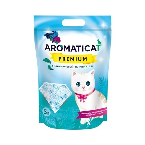 AromatiCat Силикагелевый наполнитель Premium, 10л, 4 кг, 34405 (2 шт)