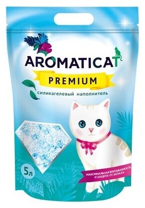 AromatiCat Силикагелевый наполнитель Premium, 10л, 4 кг, 34405