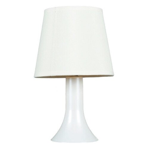 фото Лампа настольная 62204 1хе14 15вт белый d=16.5 см, h=27.5 см risalux