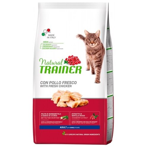 Корм Trainer Natural Cat Adult Fresh Chicken для кошек, свежая курица, 10 кг
