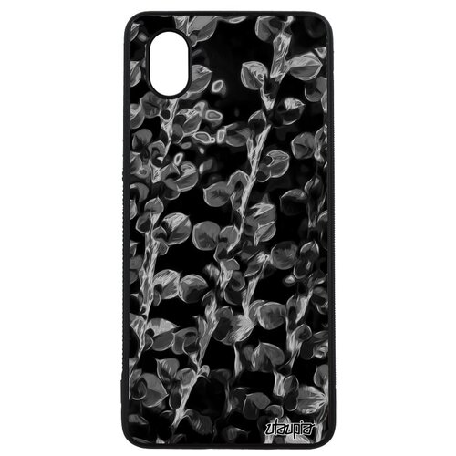фото Противоударный чехол на мобильный // galaxy a01 // "ветви" весна дизайн, utaupia, темно-серый