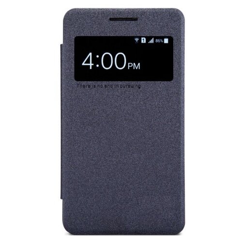 фото Чехол-книжка mypads для samsung galaxy core 2 g355h с окошком для входящих вызовов и свайпом черный