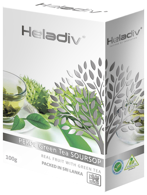 Чай зеленый листовой Heladiv Soursop Green Tea IT 100гр