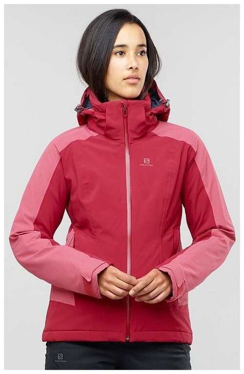 Куртка Salomon, размер XS, красный, розовый