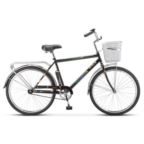 Городской Велосипед STELS Navigator 26 200 Gent Z010 Черный с корзиной LU094044 26 2020 895000₽