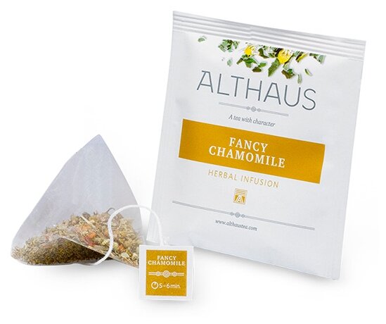 Чайный напиток Althaus Fancy Chamomile 2,25гр, коробка 15 пак.