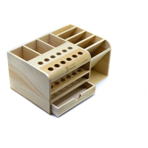 органайзер для мелочей с ячейками Органайзер для инструмента MS001 деревянный