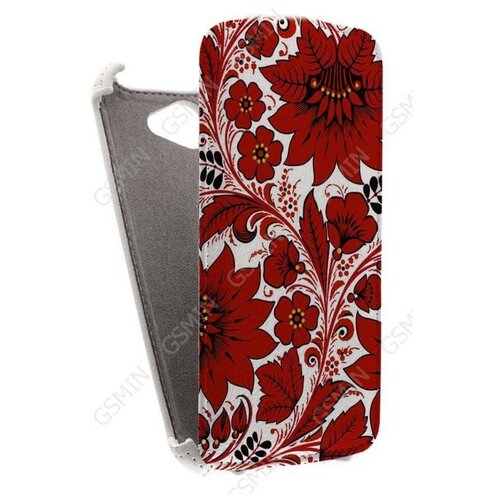 Кожаный чехол для HTC One X Armor Case (Белый) (Дизайн 146)