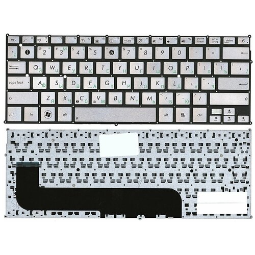 Клавиатура для ноутбука Asus UX21E серебристая 1650₽