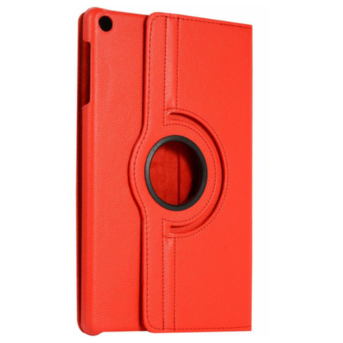 фото Чехол mypads для планшета samsung galaxy tab a7 10.4 sm-t500 (2020) / samsung galaxy tab a7 10.4 sm-t500 / t505 (2020) поворотный роторный оборотный красный кожаный