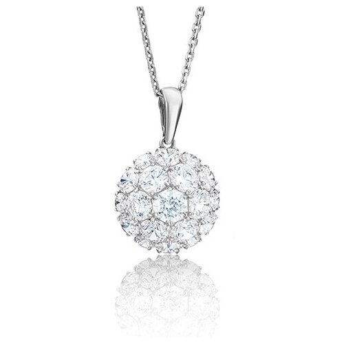 фото Подвеска с кристаллами swarovski из белого золота 03-2277-00-501-1120-38 platina platina jewelry