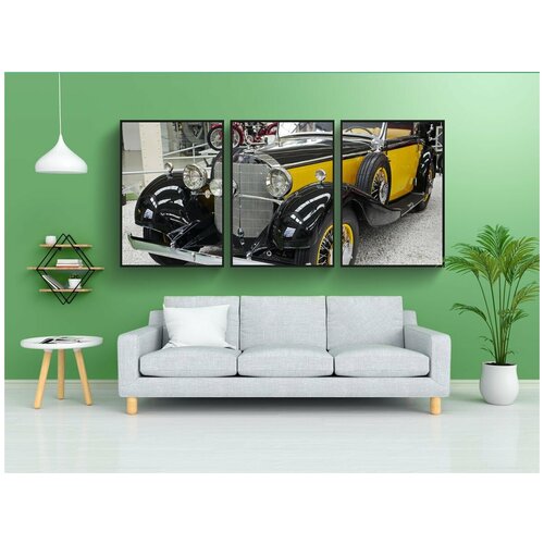 фото Набор модулных постеров для интерьера "mercedes benz, тип 200, w 21" 60x90 см. в тубусе, без рамки lotsprints