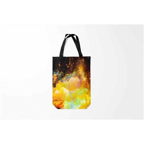 фото Сумка-шоппер / 31х42 см / тренды / big pictures желтая краска burnettie