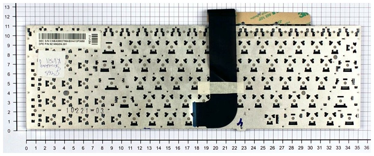 Клавиатура для ноутбука Samsumg NP-RF511-S06RU черная без рамки