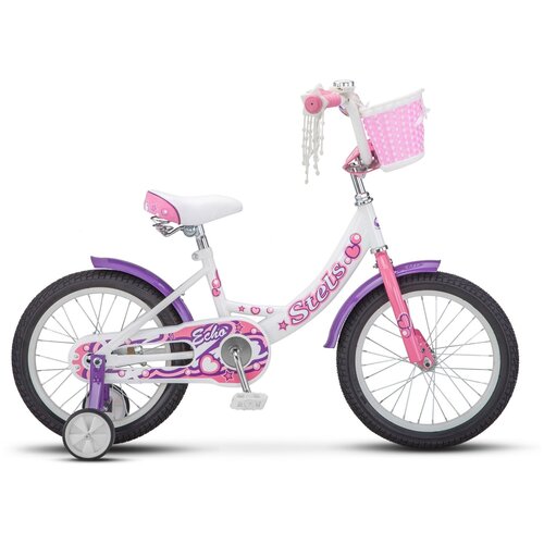 Велосипед Stels Echo 16 V020 (2019) 16х9,5 белый/розовый (требует финальной сборки)