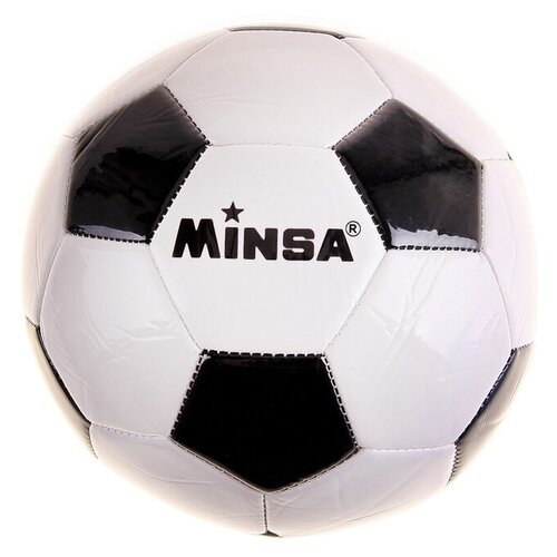 фото Мяч футбольный minsa размер 5, 310 гр, pvc, 32 панели, машин.сшивка 634889