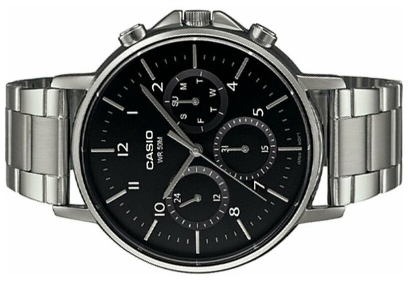 Наручные часы CASIO Collection, серебристый/черный — фото 1