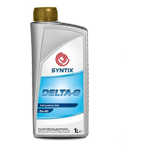 Полиалкиленгликолевое моторное масло Syntix DELTA G 5W-40 (1 л)