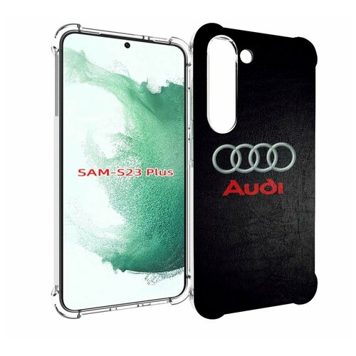 Чехол MyPads audi ауди 6 мужской для Samsung Galaxy S23 Plus + задняя-панель-накладка-бампер