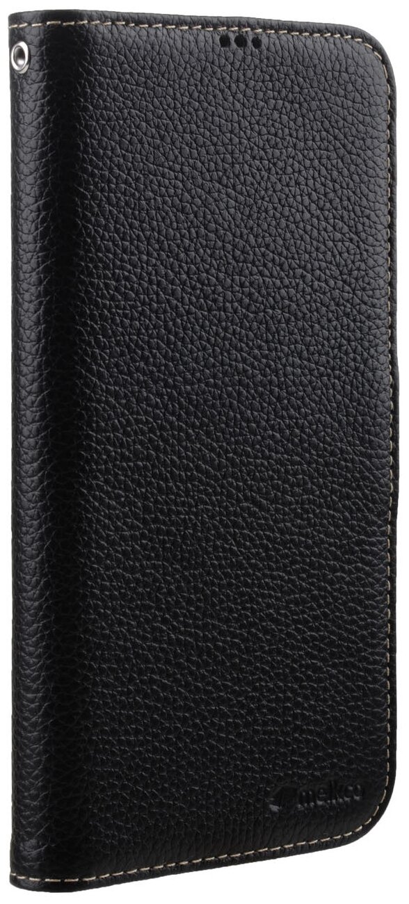 Кожаный чехол книжка Melkco для Apple iPhone 13 Pro (6.1") - Wallet Book Type, черный