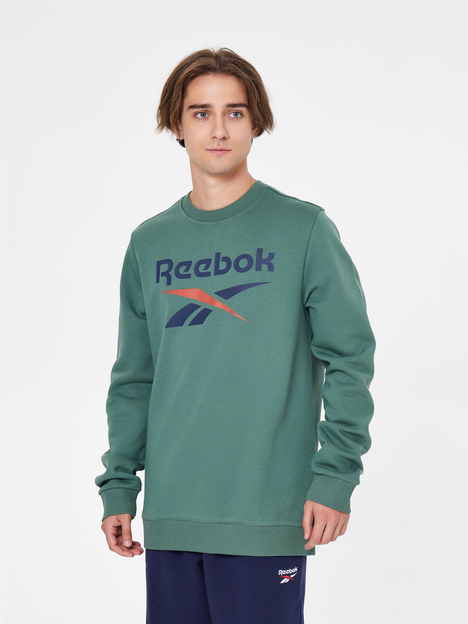 Свитшот Reebok Identity Big Logo, размер S INT, , зеленый,