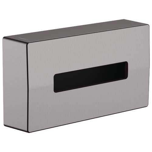 фото Держатель бумажных полотенец addstoris hansgrohe 41774340, шлифованный черный хром