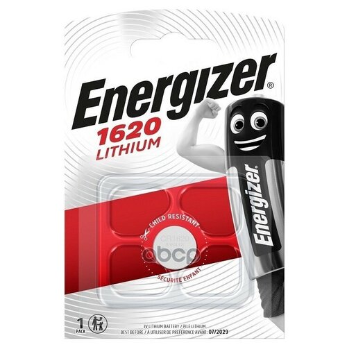 батарейка литиевая energizer lithium cr1620 3 в упаковка 1 шт e300844002 energizer арт e300844002 Батарейка Литиевая Energizer Lithium Cr1620 3v Упаковка 1 Шт. E300844002 Energizer арт. E300844002