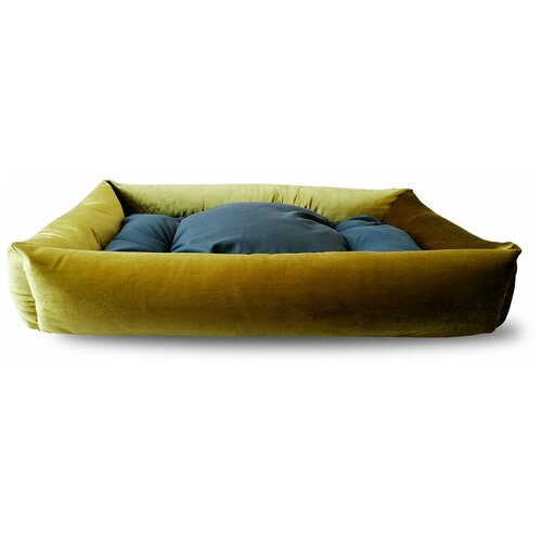Лежанка Frais с бортами и подушкой для кошек и собак Frais 45*60 см, лайм