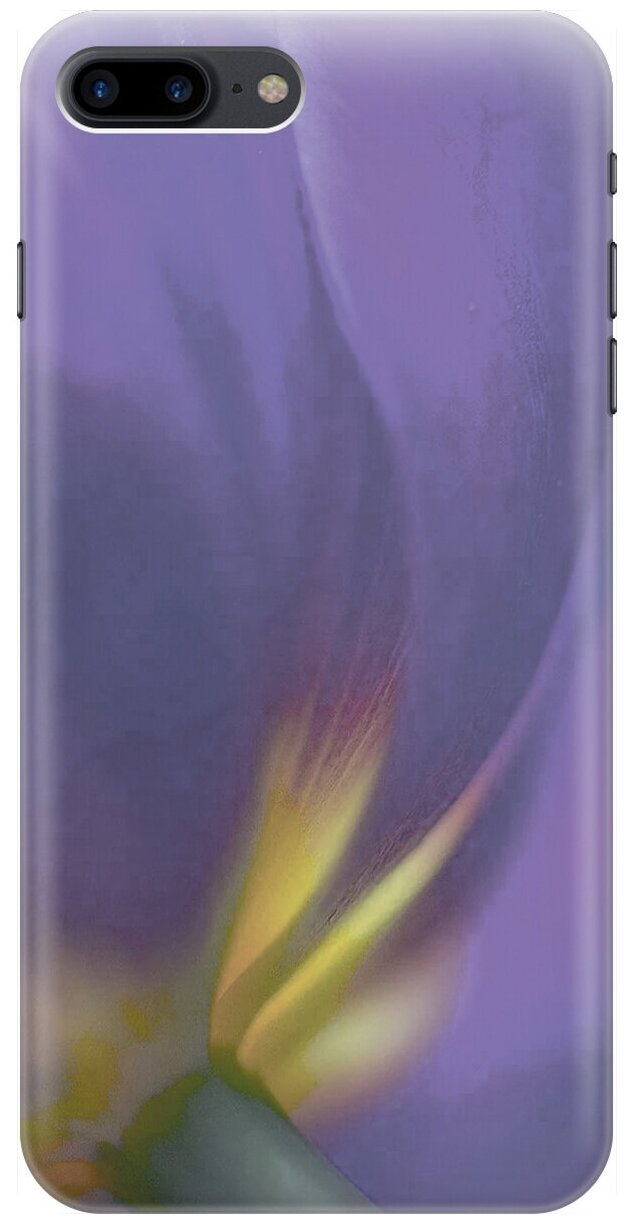 Силиконовый чехол на Apple iPhone 8 Plus / 7 Plus / Эпл Айфон 7 Плюс / 8 Плюс с рисунком "Фиолетовая фиалка"