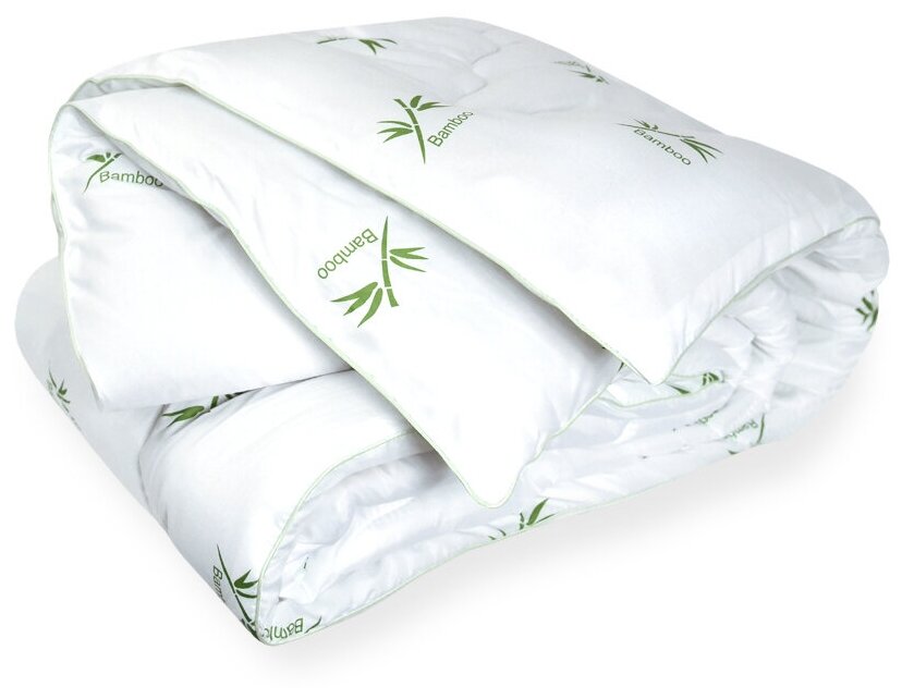 Одеяло Эльф 2-x спальный 172x205 см, Зимнее, с наполнителем Бамбуковое .