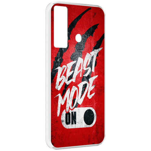 Чехол MyPads BEAST inside You для Tecno Camon 17 задняя-панель-накладка-бампер чехол mypads beast inside you для tecno pop 5 go задняя панель накладка бампер