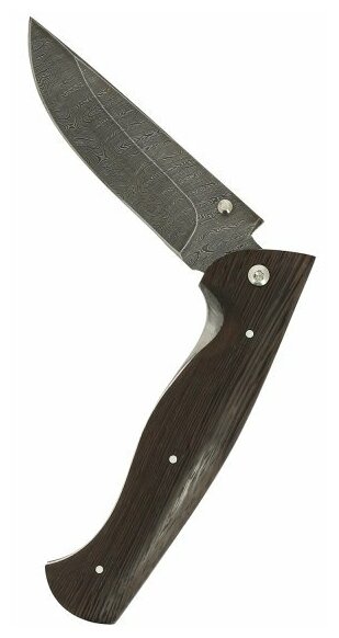 Складной нож Сибиряк (дамасская сталь, рукоять венге)