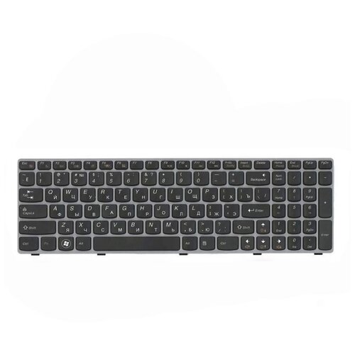 Клавиатура keyboard для ноутбука Lenovo IdeaPad Y570 Y570A Y570E Y570S черная с рамкой 780₽