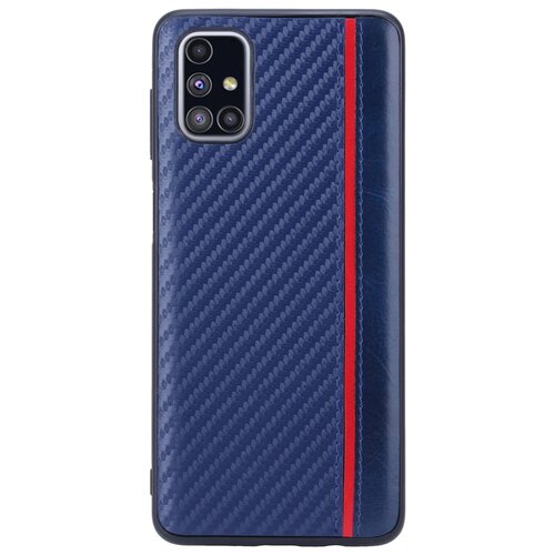 фото Чехол-накладка g-case carbon для samsung galaxy m51 sm-m515f синий