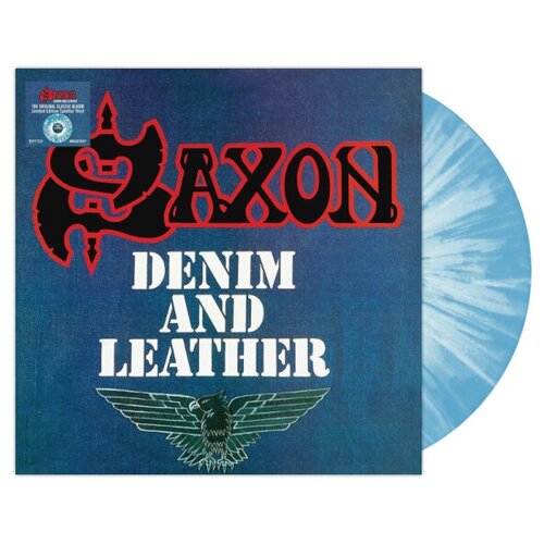 Saxon: Denim And Leather bmg saxon denim and leather coloured vinyl lp