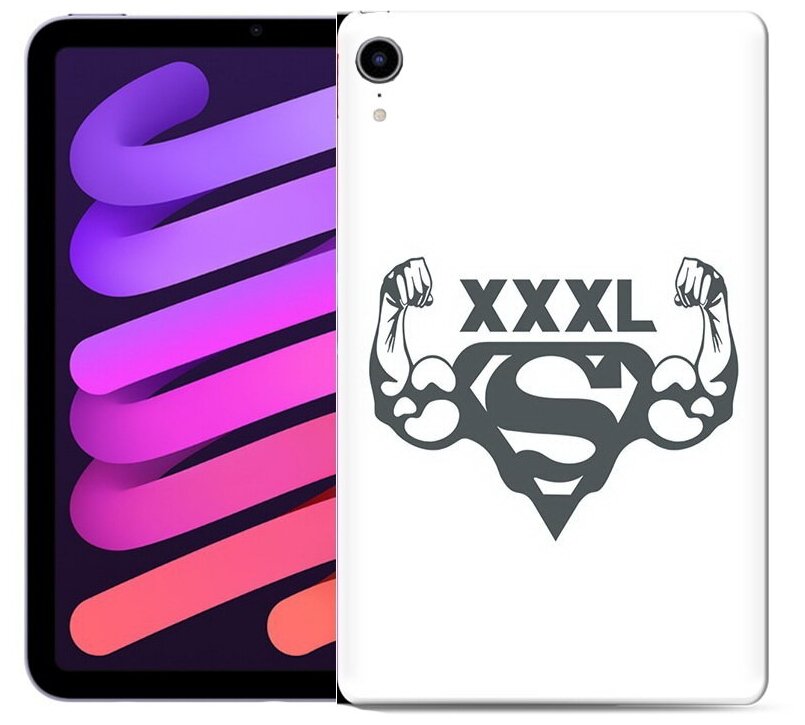 Чехол задняя-панель-накладка-бампер MyPads бодибилдинг супермен для Apple iPad mini 6 2021 противоударный