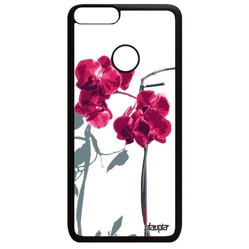 фото Защитный чехол для // huawei p smart 2018 // "цветы" флора романтика, utaupia, белый